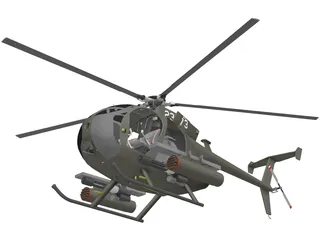 MD Helicopters MH-6 Little Bird 3D Model