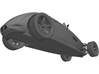 Sabre Hot Rod Concept 3D Model