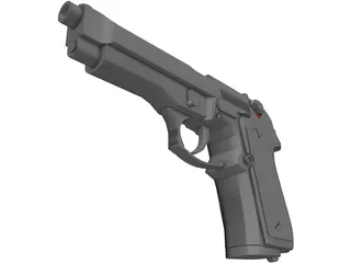 Beretta M9 3D Model