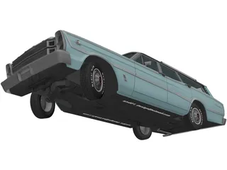 Ford Country Squire (1966) 3D Model