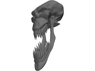 Monster Skull 3D Model