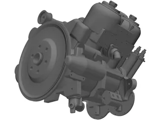 Car V4 Engine 3D Model