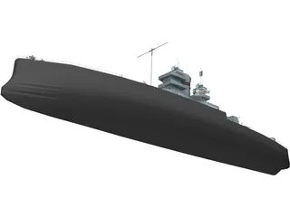 USS Nevada (BB-36) 3D Model