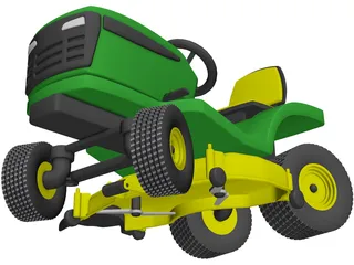 Lawnmower Sit-On 3D Model