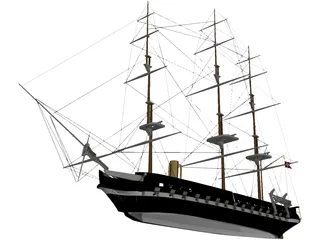 Jylland Frigate 3D Model