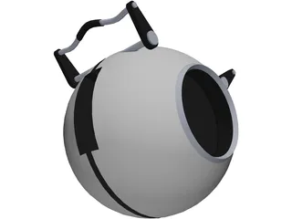 Portal 2 Game Character Wheatley 3D Model