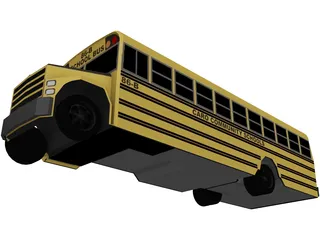 School Bus 3D Model