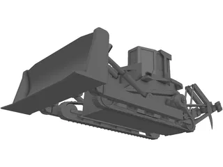 D8 Bulldozer 3D Model