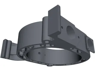 13B PP Engine Rotor Housing 3D Model