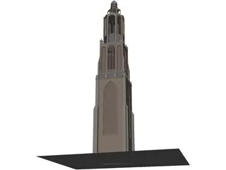 Onze Lieve Tower 3D Model