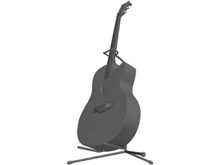 Guitar Yamaha 340 3D Model