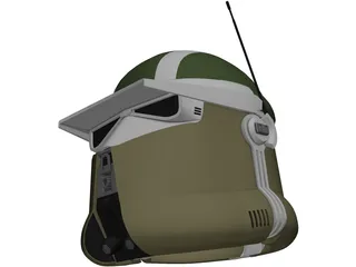 Star Wars AT-TE Gunner Helmet 3D Model