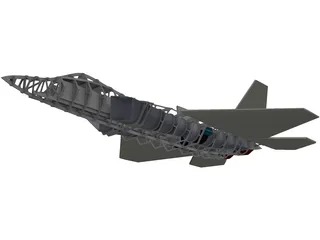 F-22 Raptor RC 3D Model