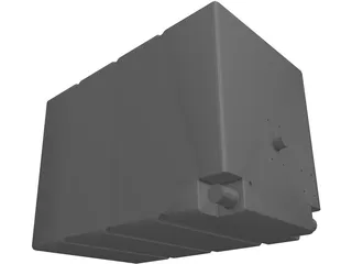 Square Water Tank 3D Model