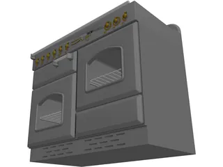 Cooker Retro 3D Model