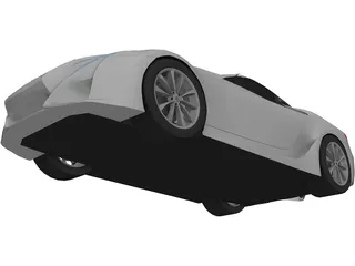Lexus LF-A Concept (2007) 3D Model