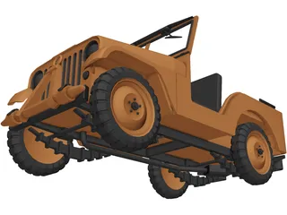 Jeep Willys 3D Model