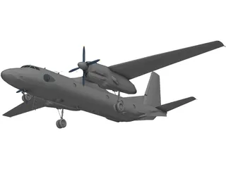 An-26 3D Model