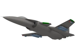 Sukhoi S-37 Berkut Jet 3D Model