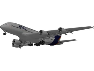 Airbus A380 3D Model