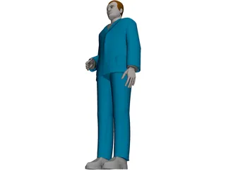 Man Worker 3D Model