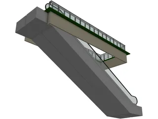 Escalator 3D Model