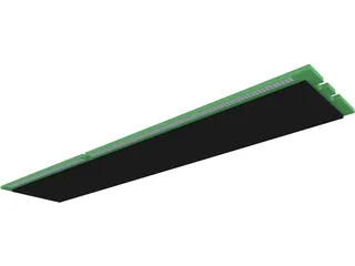 RAM DDR3 Memory Module 3D Model
