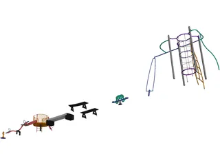 Playground Equipment 3D Model