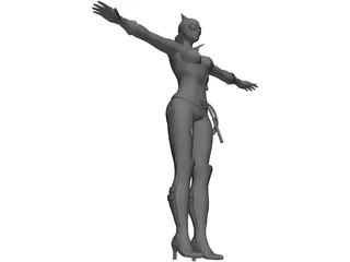 Cat Woman 3D Model