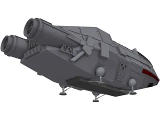 Colonial Shuttle Galactica 3D Model