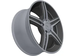 Mercedes-Benz AMG Alloy Wheel 3D Model