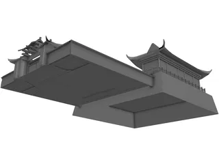 Asian Palace 3D Model