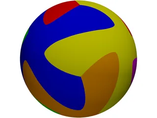 Soccer Ball Brazuca 3D Model