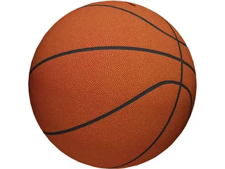 NBA Spalding Basketball Ball 3D Model