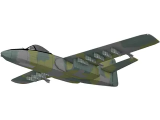 Northrop YA-9A 3D Model