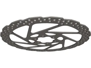 Brake Disc Shimano 180 3D Model