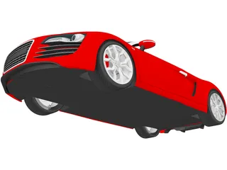Audi R8 V10 Spyder (2012) 3D Model