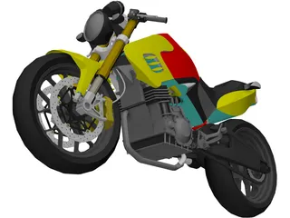 Honda Tiger Revo 200 3D Model