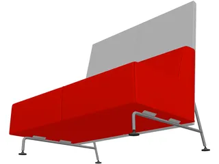 Bix Double Seat 3D Model