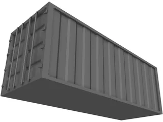 Shipping Container 20ft 3D Model