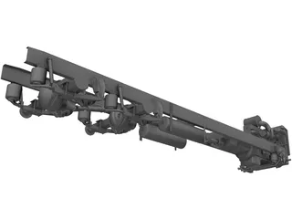 Truck Chassis and Suspension 3D Model