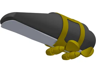 Alto Saxophone Mouthpiece 3D Model