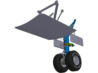 Nose Landing Gear 3D Model