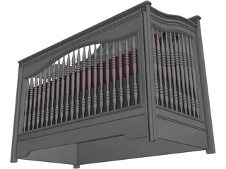 Baby Bed 3D Model