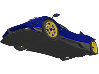 Pagani Zonda Tricolore 3D Model