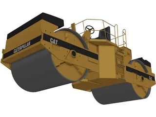 Caterpillar Compactor 3D Model