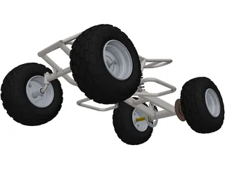 Mini ATV Chassis 3D Model