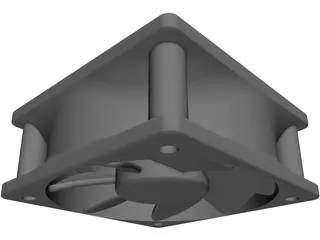 Axial Flow Fan 3D Model
