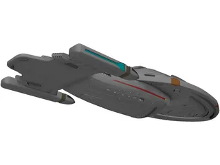 Star Trek USS Voyager 3D Model