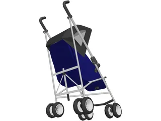 Quinny Stroller 3D Model